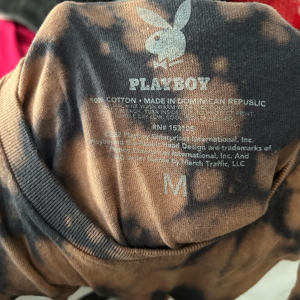 NWOT PLAYBOY Tie-Dye T-Shirt - Picture 3 of 3
